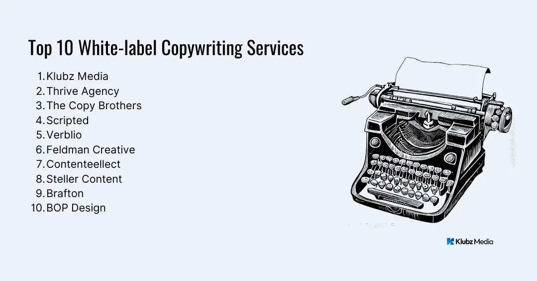 top 10 White Label Copywriting Services